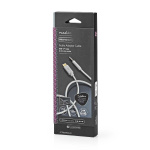 Nedis USB-C™ Adapter | USB 2.0 | USB-C™ Han | 3.5 mm Hanstik | 1.00 m | Runde | Guldplateret | Flettet / Nylon | Aluminium | Cover Window Box Nedis USB-C™ Adapter | USB 2.0 | USB-C™ Han | 3.5 mm Hanstik | 1.00 m | Runde | Guldplateret | Flettet / Nylon | Aluminium | Cover Window Box