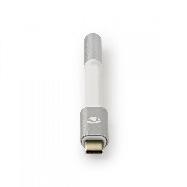 Nedis USB-C™ Adapter | USB 2.0 | USB-C™ Han | 3.5 mm Hunstik | 0.08 m | Runde | Guldplateret | Flettet / Nylon | Hvid / Sølv | Cover Window Box Nedis USB-C™ Adapter | USB 2.0 | USB-C™ Han | 3.5 mm Hunstik | 0.08 m | Runde | Guldplateret | Flettet / Nylon | Hvid / Sølv | Cover Window Box