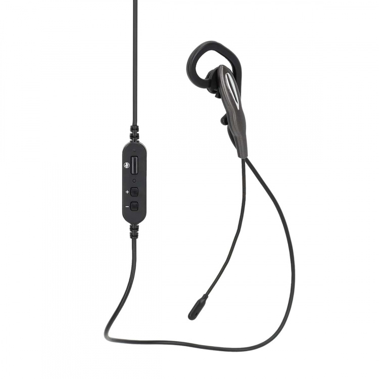 Nedis PC-headset | In-Ear | Mono | USB Type-A / USB Type-C™ | Fold-Away Mikrofon | Grå / Sort