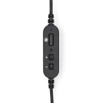 Nedis PC-headset | In-Ear | Mono | USB Type-A / USB Type-C™ | Fold-Away Mikrofon | Grå / Sort