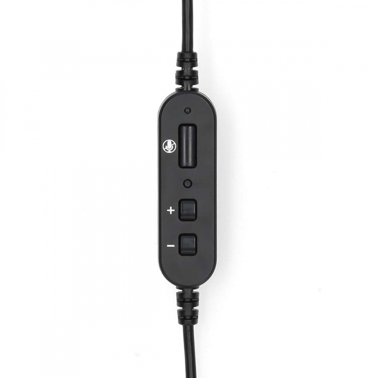 Nedis PC-headset | In-Ear | Mono | USB Type-A / USB Type-C™ | Fold-Away Mikrofon | Grå / Sort