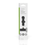 Nedis Mikrofon | Brugt til: Notebook / Smartphone / Tablet | Trådløs / USB Type-C™ | USB-C™ Female | Indbygget on/off-knap (tænd/sluk)