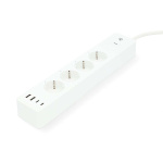 Nedis SmartLife Stikdåse | 2x USB-A / 2x USB-C™ / 4x plug with earth contact (CEE 7/3) | 16 A | 3680 W | 2.00 m | 0 - 55 °C | Android™ / IOS | Hvid Nedis SmartLife Stikdåse | 2x USB-A / 2x USB-C™ / 4x plug with earth contact (CEE 7/3) | 16 A | 3680 W | 2.00 m | 0 - 55 °C | Android™ / IOS | Hvid