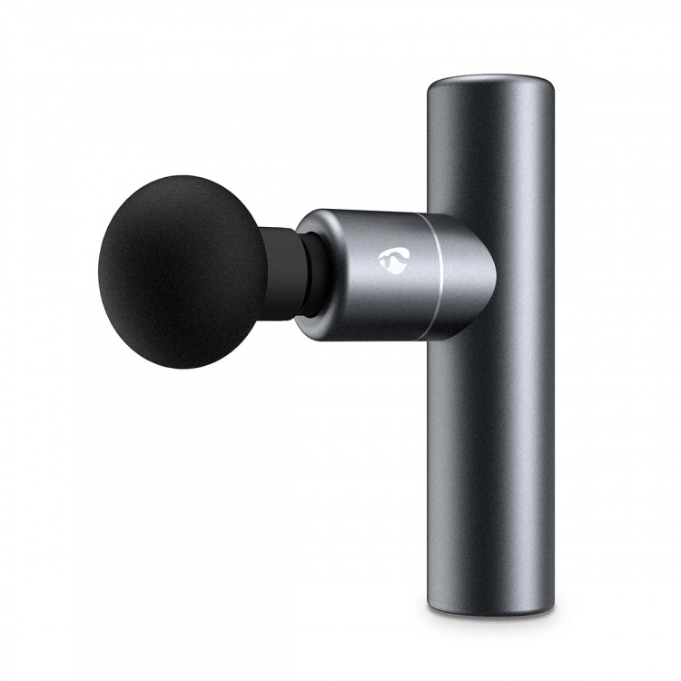 Nedis SmartLife Sportsmassage Pistol | Accu drevet | Opladningsbar | 5 Massage typer | Fladt Hoved / Konisk hoved / Kugleformet hoved / Snørepose / U-formet hoved | Mørkegrå Nedis SmartLife Sportsmassage Pistol | Accu drevet | Opladningsbar | 5 Massage typer | Fladt Hoved / Konisk hoved / Kugleformet hoved / Snørepose / U-formet hoved | Mørkegrå