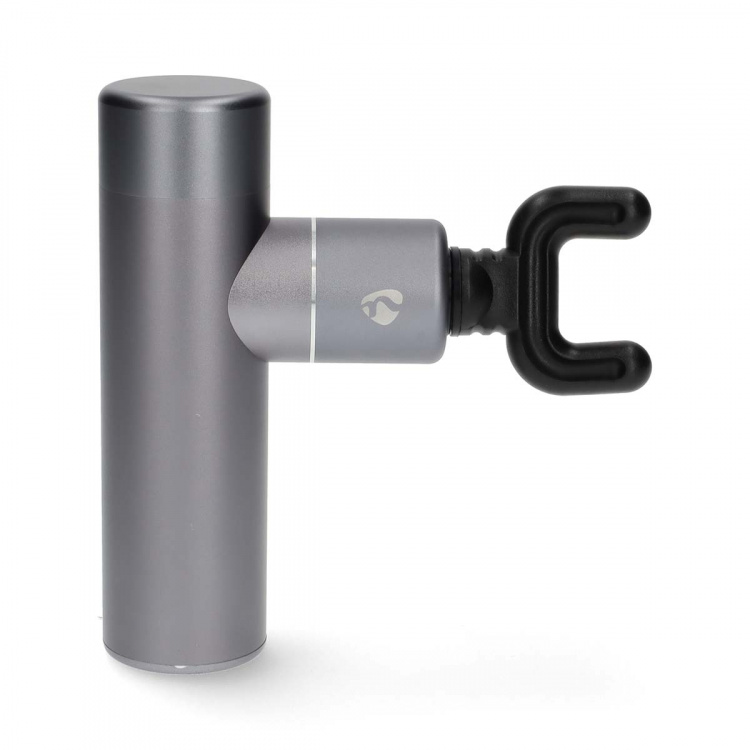 Nedis SmartLife Sportsmassage Pistol | Accu drevet | Opladningsbar | 5 Massage typer | Fladt Hoved / Konisk hoved / Kugleformet hoved / Snørepose / U-formet hoved | Mørkegrå Nedis SmartLife Sportsmassage Pistol | Accu drevet | Opladningsbar | 5 Massage typer | Fladt Hoved / Konisk hoved / Kugleformet hoved / Snørepose / U-formet hoved | Mørkegrå