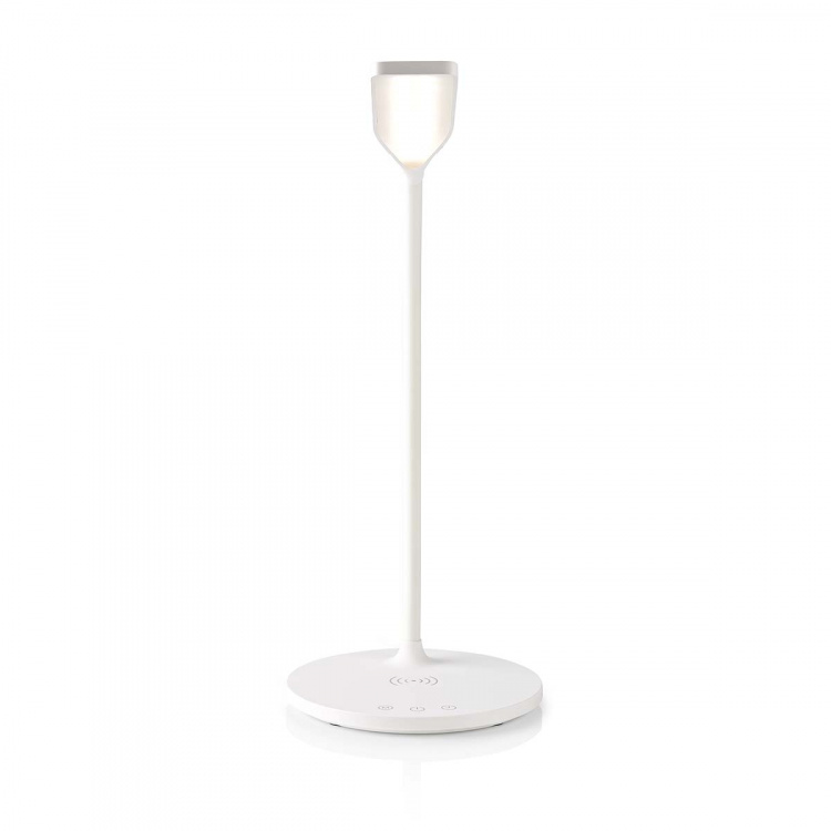 Nedis LED-lampe med trådløs oplader | Dimmer - Til produkt | LED | 15 W | Med dæmpning | Cool Hvid / Naturlig Hvid / Varm Hvid | 2700 - 6500 K
