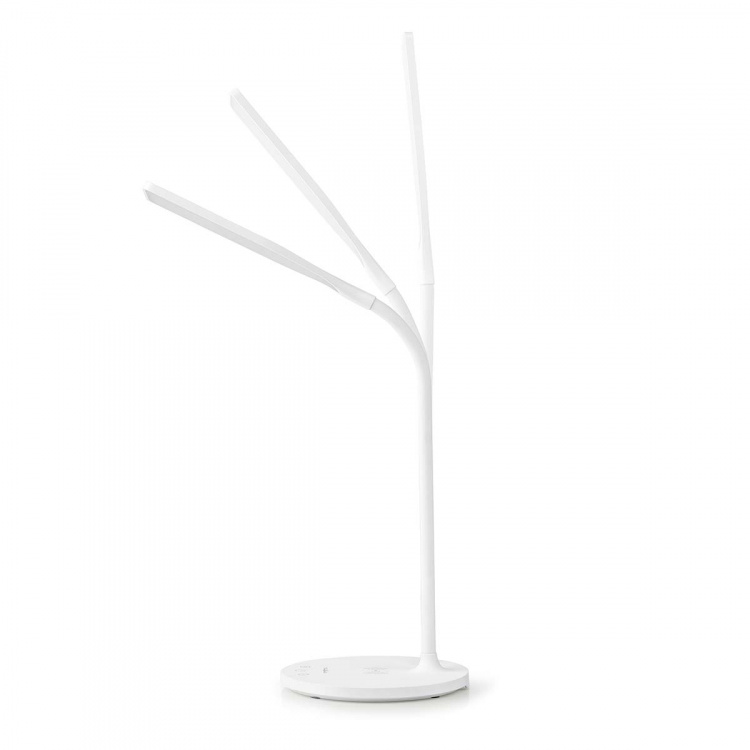 Nedis LED-lampe med trådløs oplader | Dimmer - Til produkt | LED | 15 W | Med dæmpning | Cool Hvid / Naturlig Hvid / Varm Hvid | 2700 - 6500 K