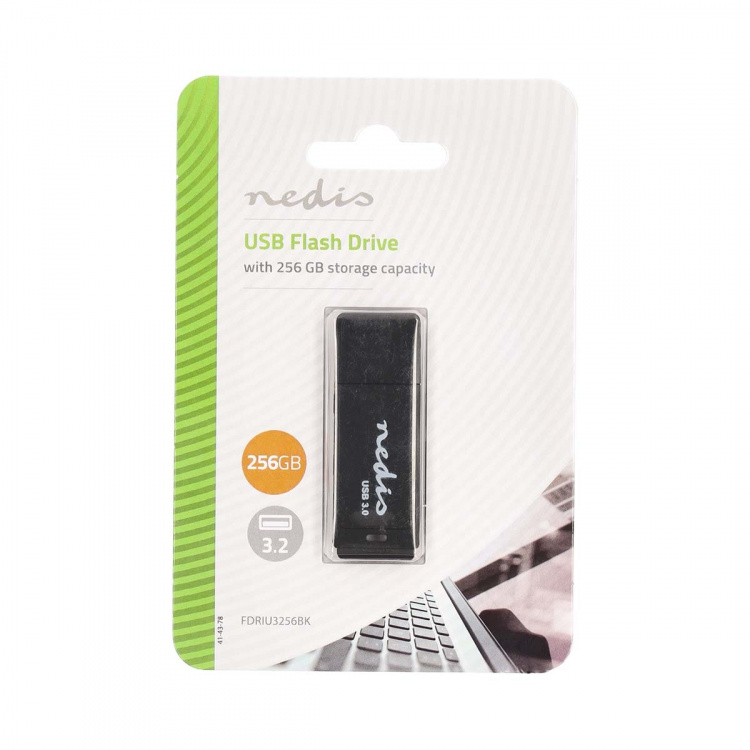 Nedis Flash Drev | 256 GB | USB Type-A | Læs hastighed: 80 MB/s | Skrivehastighed: 10 MB/s