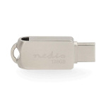 Nedis Flash Drev | 128 GB | USB-A / USB-C™ | Læs hastighed: 110 MB/s | Skrivehastighed: 30 MB/s