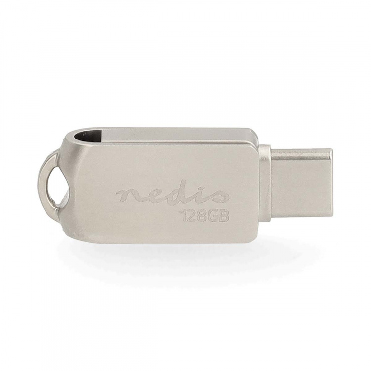 Nedis Flash Drev | 128 GB | USB-A / USB-C™ | Læs hastighed: 110 MB/s | Skrivehastighed: 30 MB/s