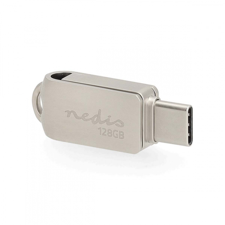Nedis Flash Drev | 128 GB | USB-A / USB-C™ | Læs hastighed: 110 MB/s | Skrivehastighed: 30 MB/s
