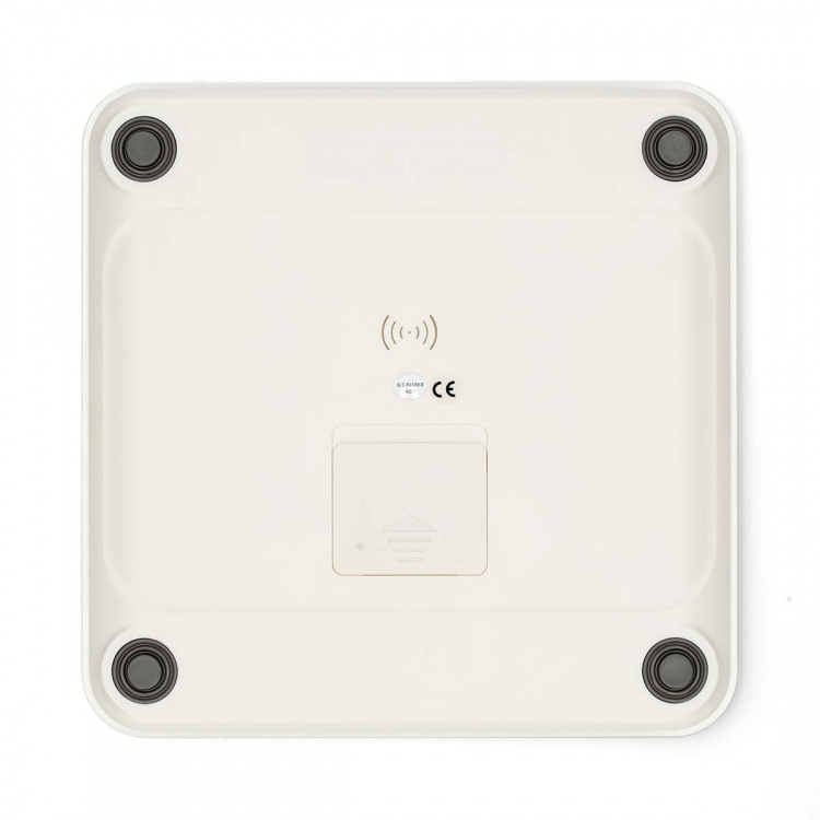 Nedis SmartLife Personvægt | Ben / BMI / BMR / Fedt / Muskler / Vand / Vægt | 12 | Maksimal belastning: 180 kg | Android™ / IOS | ABS / Glas | Hvid