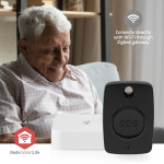 Nedis Smart Panikknap | Zigbee 3.0 | Energi fra batteritype: CR2450 | Sort