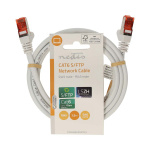 Nedis Kat 6 kabel | RJ45 Han | RJ45 Han | S/FTP | 1.50 m | Runde | LSZH | Hvid | Label