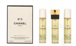 Chanel No 5 Giftset 60 ml 3x Edt Spray Refill 20Ml - Twist and Spray - Purse Spray