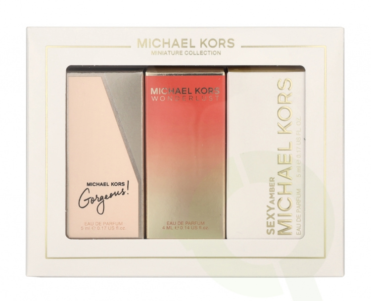 Michael Kors Miniature Collection 14 ml Edp - MK Gorgeous 5ml/MK Wonderlust 4ml/MK Sexy Amber 5ml