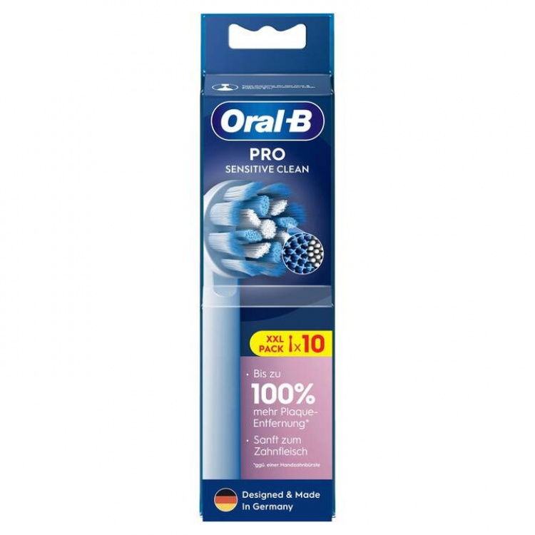 Oral B Pro Sensitive Clean Brush tips Hvid, 10 stk. Ekstra tandbørstehoveder