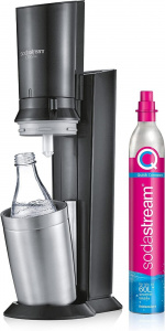 SodaStream Crystal 3.0 Sodavandsmaskine Sort inkl. glas flaske