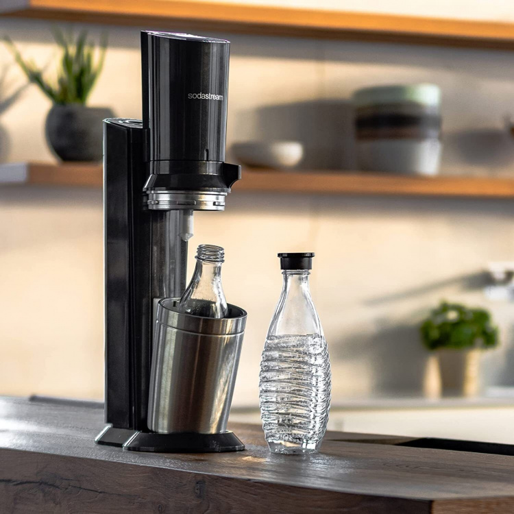 SodaStream Crystal 3.0 Sodavandsmaskine Sort inkl. glas flaske