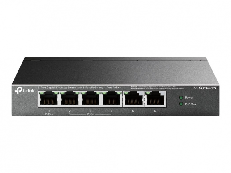 TP-Link TL-SG1006PP V1 Switch 6-porte Gigabit Ethernet PoE++