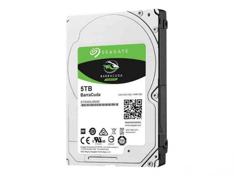 SEAGATE Guardian BarraCuda Harddisk ST5000LM000 5TB 2.5 SATA-600 5400rpm SEAGATE Guardian BarraCuda Harddisk ST5000LM000 5TB 2.5 SATA-600 5400rpm