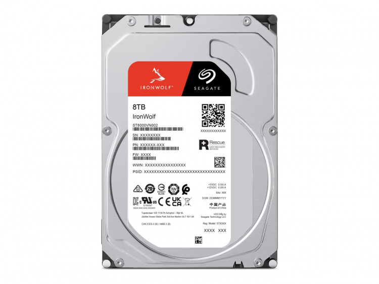 SEAGATE IronWolf Harddisk ST8000VN002 8TB 3.5 SATA-600 SEAGATE IronWolf Harddisk ST8000VN002 8TB 3.5 SATA-600