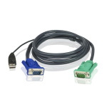 ATEN Kvm Kabel VGA Han / USB A Han - Aten SPHD15-G 1.8 m