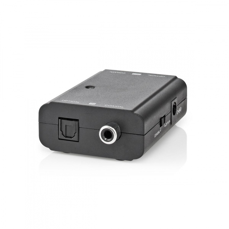 Nedis Digital Audio Converter | 1-veje | Indgang til lyd- / video- / dataforbindelser: 1x S/PDIF (RCA) Female / 1x Toslink Female | Audio / video / dataforbindelser output: 1x S/PDIF (RCA) Female / 1x TosLink Female | Manual | Sort