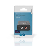 Nedis Digital Audio Converter | 1-vejs | Indgang til lyd- / video- / dataforbindelser: 2x RCA Male | Audio / video / dataforbindelser output: 1x S/PDIF (RCA) Female / 1x TosLink Female | Manual | Sort