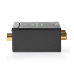 Nedis Digital Audio Converter | 1-vejs | Indgang til lyd- / video- / dataforbindelser: 1x Digital RCA / 1x TosLink | Audio / video / dataforbindelser output: 1x (2x RCA) / 1x 3.5 mm | Automatisk | Integreret forstærker | Sort