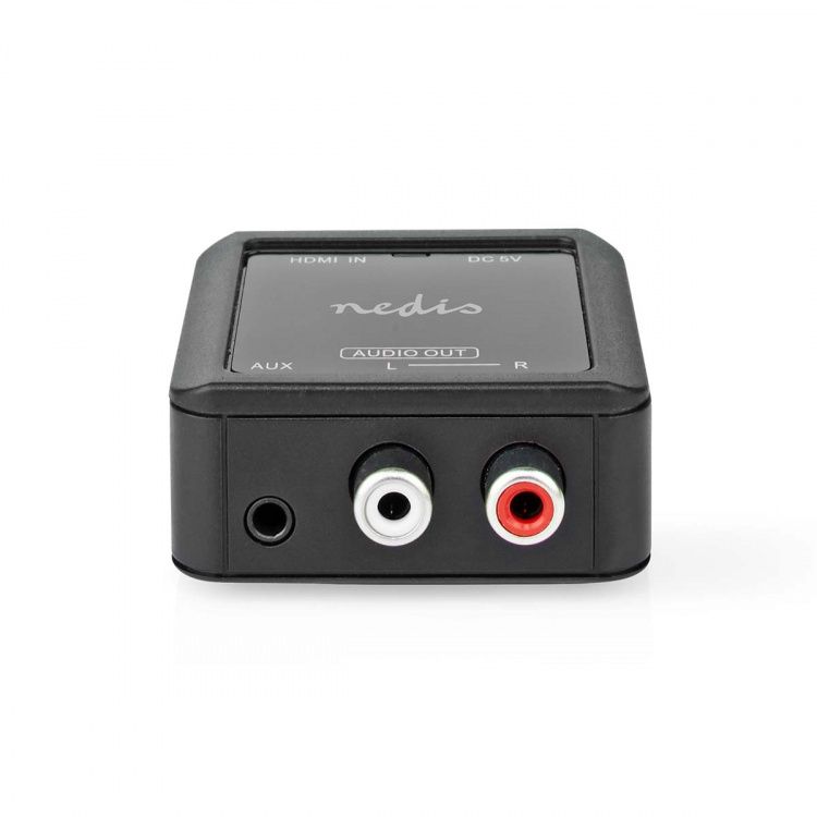 Nedis Digital Audio Converter | 1-vejs | Indgang til lyd- / video- / dataforbindelser: HDMI™ Input | Audio / video / dataforbindelser output: 1x 3.5 mm / 2x (2x RCA Female) | Automatisk | Antracit