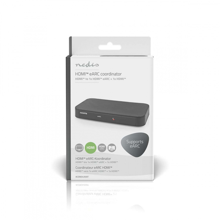 Nedis Digital Audio Converter | 1-veje | Indgang til lyd- / video- / dataforbindelser: DC Power / 1x HDMI™ Input | Audio / video / dataforbindelser output: 2x HDMI™ Output | Automatisk | Antracit