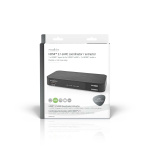 Nedis Digital Audio Converter | 1-veje | Indgang til lyd- / video- / dataforbindelser: DC Power / 1x HDMI™ Input | Audio / video / dataforbindelser output: 1x 3.5 mm / 1x TosLink / 3x HDMI™ Output | Automatisk / Trykknap | Antracit