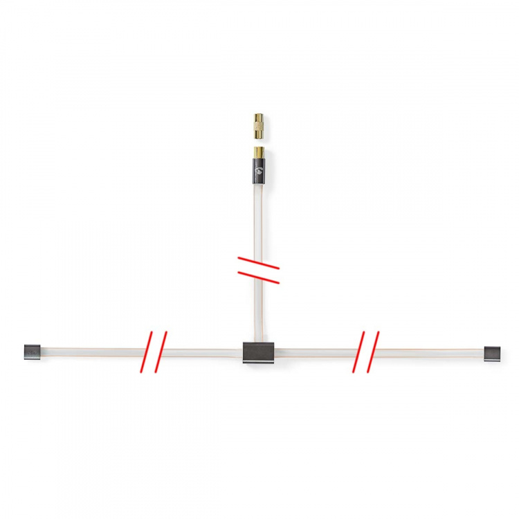 Nedis Coax Cable | IEC (Coax) Han | IEC (Coax) Han | Guldplateret | 50 Ohm | Uskærmet | 2.00 m | Fladt | PVC | Antracit | Box