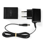 Nedis Digital Audio Switch | 1-veje | Indgang til lyd- / video- / dataforbindelser: DC Power / 2x TosLink | Audio / video / dataforbindelser output: TosLink Female | Manual / Switch | Metal | Sort