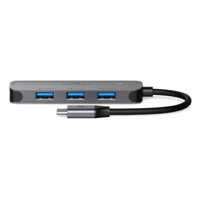 Nedis USB-hub | 1x USB-C™ | 4x USB A Female | 4-Port port(s) | USB 3.2 Gen 1 | USB Drevet | 5 Gbps Nedis USB-hub | 1x USB-C™ | 4x USB A Female | 4-Port port(s) | USB 3.2 Gen 1 | USB Drevet | 5 Gbps