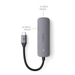 Nedis USB-hub | 1x USB-C™ | 4x USB A Female | 4-Port port(s) | USB 3.2 Gen 1 | USB Drevet | 5 Gbps Nedis USB-hub | 1x USB-C™ | 4x USB A Female | 4-Port port(s) | USB 3.2 Gen 1 | USB Drevet | 5 Gbps