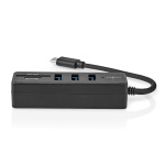 Nedis USB-hub | 1x USB-C™ | 3x USB A Female | 5-Port port(s) | USB 3.2 Gen 1 | USB Drevet | 5 Gbps | SD & MicroSD Nedis USB-hub | 1x USB-C™ | 3x USB A Female | 5-Port port(s) | USB 3.2 Gen 1 | USB Drevet | 5 Gbps | SD & MicroSD