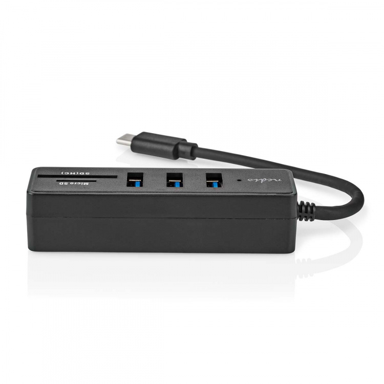 Nedis USB-hub | 1x USB-C™ | 3x USB A Female | 5-Port port(s) | USB 3.2 Gen 1 | USB Drevet | 5 Gbps | SD & MicroSD Nedis USB-hub | 1x USB-C™ | 3x USB A Female | 5-Port port(s) | USB 3.2 Gen 1 | USB Drevet | 5 Gbps | SD & MicroSD