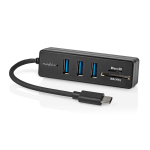 Nedis USB-hub | 1x USB-C™ | 3x USB A Female | 5-Port port(s) | USB 3.2 Gen 1 | USB Drevet | 5 Gbps | SD & MicroSD Nedis USB-hub | 1x USB-C™ | 3x USB A Female | 5-Port port(s) | USB 3.2 Gen 1 | USB Drevet | 5 Gbps | SD & MicroSD