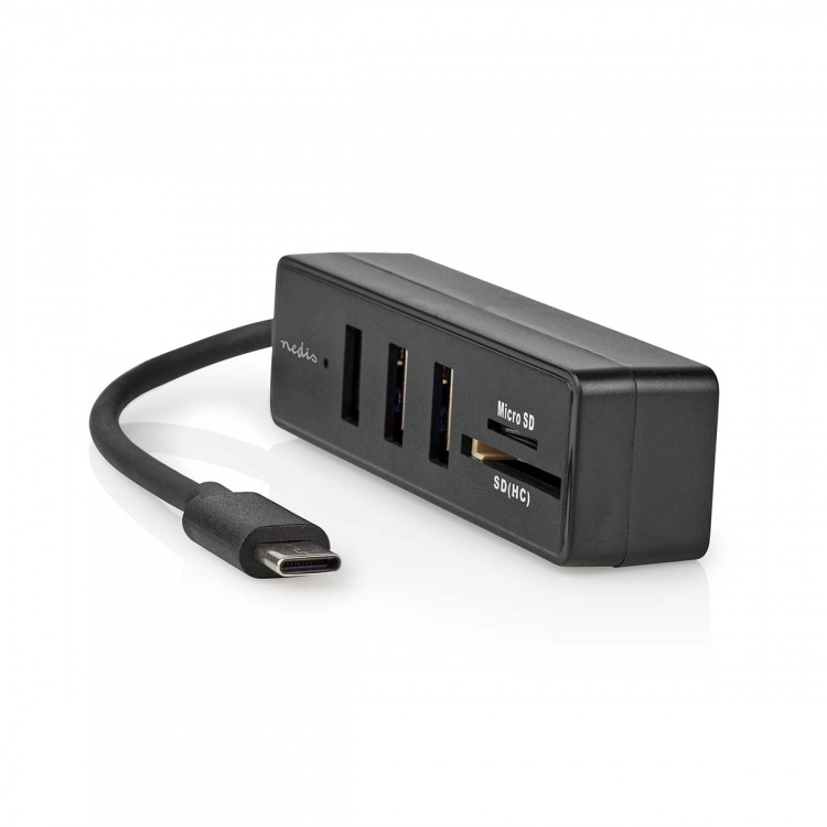 Nedis USB-hub | 1x USB-C™ | 3x USB A Female | 5-Port port(s) | USB 3.2 Gen 1 | USB Drevet | 5 Gbps | SD & MicroSD Nedis USB-hub | 1x USB-C™ | 3x USB A Female | 5-Port port(s) | USB 3.2 Gen 1 | USB Drevet | 5 Gbps | SD & MicroSD