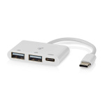 Nedis USB-hub | 1x USB-C™ | 1x USB-C™ / 2x USB 2.0 A Female | 3-Port port(s) | USB Drevet