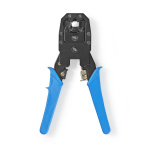 Nedis Crimp Tang | CAT5 / CAT5e / CAT6 / CAT6a / RJ10 / RJ11 | Klipper / Plier / Stripping | ABS / Stål | Blå