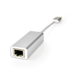 Nedis USB-netværksadapter | USB 3.2 Gen 1 | 1 Gbps | USB-A Han | RJ45 Hun | 0.20 m | Runde | Guldplateret | Kobber | Sølv | Cover Window Box Nedis USB-netværksadapter | USB 3.2 Gen 1 | 1 Gbps | USB-A Han | RJ45 Hun | 0.20 m | Runde | Guldplateret | Kobber | Sølv | Cover Window Box