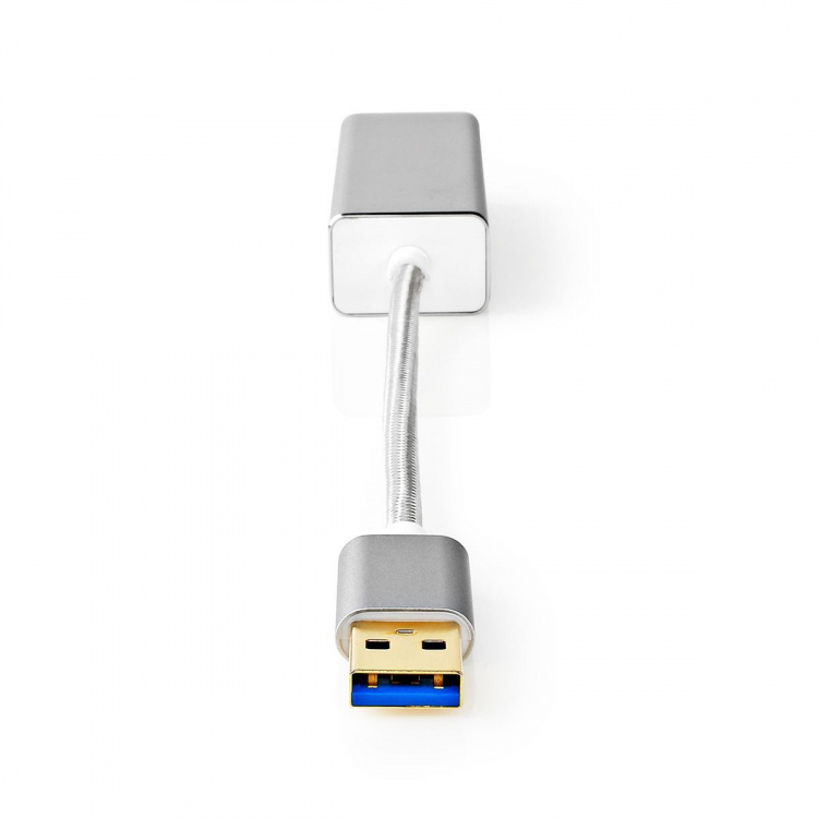 Nedis USB-netværksadapter | USB 3.2 Gen 1 | 1 Gbps | USB-A Han | RJ45 Hun | 0.20 m | Runde | Guldplateret | Kobber | Sølv | Cover Window Box Nedis USB-netværksadapter | USB 3.2 Gen 1 | 1 Gbps | USB-A Han | RJ45 Hun | 0.20 m | Runde | Guldplateret | Kobber | Sølv | Cover Window Box