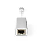 Nedis USB-netværksadapter | USB 3.2 Gen 1 | 1 Gbps | USB-A Han | RJ45 Hun | 0.20 m | Runde | Guldplateret | Kobber | Sølv | Cover Window Box Nedis USB-netværksadapter | USB 3.2 Gen 1 | 1 Gbps | USB-A Han | RJ45 Hun | 0.20 m | Runde | Guldplateret | Kobber | Sølv | Cover Window Box