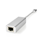 Nedis USB-netværksadapter | USB 3.2 Gen 1 | 1 Gbps | USB-C™ Han | RJ45 Hun | 0.20 m | Runde | Guldplateret | Tinkobber | Sølv | Cover Window Box Nedis USB-netværksadapter | USB 3.2 Gen 1 | 1 Gbps | USB-C™ Han | RJ45 Hun | 0.20 m | Runde | Guldplateret | Tinkobber | Sølv | Cover Window Box