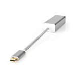 Nedis USB-netværksadapter | USB 3.2 Gen 1 | 1 Gbps | USB-C™ Han | RJ45 Hun | 0.20 m | Runde | Guldplateret | Tinkobber | Sølv | Cover Window Box Nedis USB-netværksadapter | USB 3.2 Gen 1 | 1 Gbps | USB-C™ Han | RJ45 Hun | 0.20 m | Runde | Guldplateret | Tinkobber | Sølv | Cover Window Box