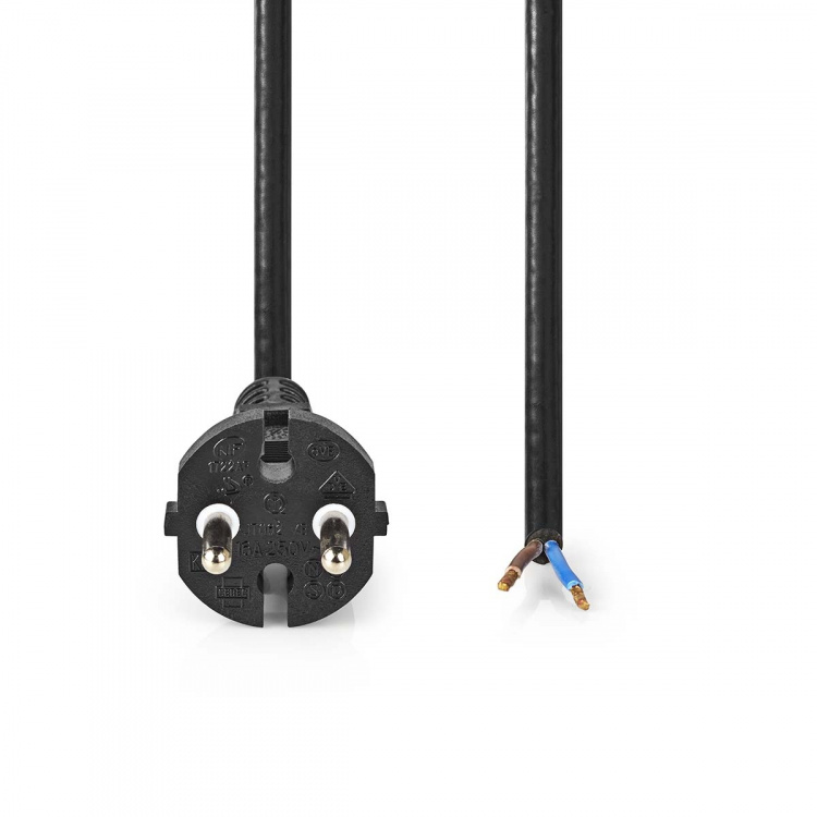 Nedis Støvsuger Strømkabel | 15.0 m | CEE 7/17 | 250 V AC | 16 A | Sort | PVC