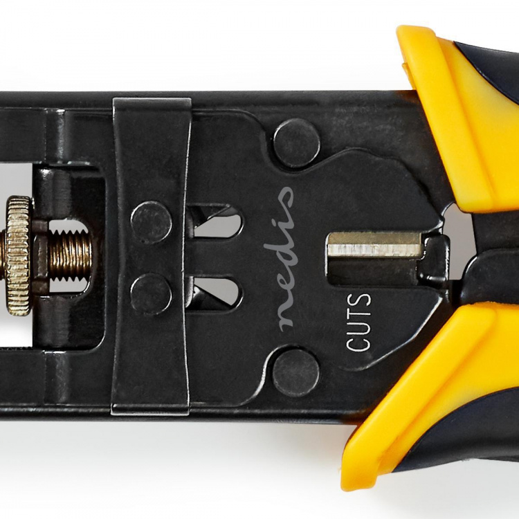 Nedis Antennekabelinstallationsværktøj | Crimp tang | Gul / Sort | ABS / Stål